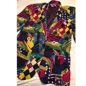 FUN And COLORFUL Vintage BLAZER!!!